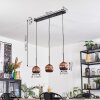 Ripoll hanging light, globe light, pendant light coppery, 3-light sources