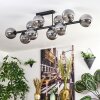 Gastor ceiling light, globe light Smoke-coloured, 10-light sources