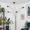 Nikkala floor lamp chrome, white, 5-light sources