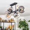 Gastor ceiling light, globe light Amber, clear, Smoke-coloured, 6-light sources
