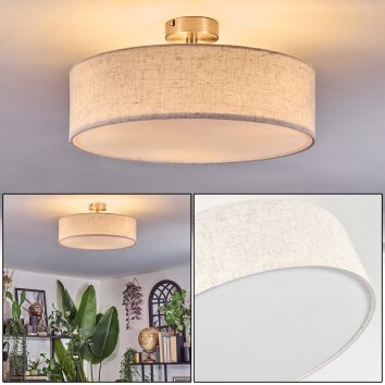 Foggia ceiling light matt nickel, 3-light sources