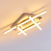 Eriz Ceiling Light LED matt nickel, 4-light sources, Remote control, Colour changer
