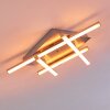 Eriz Ceiling Light LED matt nickel, 4-light sources, Remote control, Colour changer
