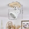 HERFORD Ceiling Light Ecru, white, 1-light source