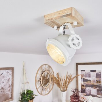 HERFORD Ceiling Light Ecru, white, 1-light source