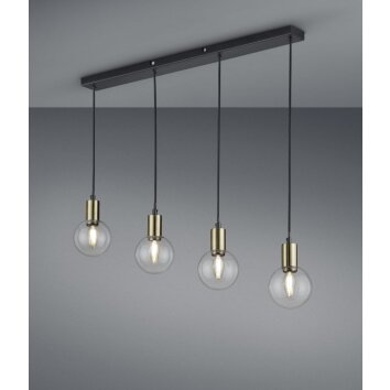 Trio NACHO Pendant Light black, 4-light sources
