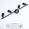 CACOQ Ceiling Light black, 4-light sources