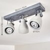 Lomma Ceiling Light grey, 3-light sources