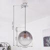 Pendant Light Degevos chrome, 1-light source