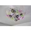 Reality lights FLOWER ceiling light colourful, chrome, 4-light sources