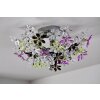 Reality lights FLOWER ceiling light colourful, chrome, 4-light sources