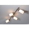 Reality ceiling spotlight stainless steel, white, 4-light sources