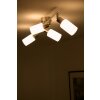 Reality ceiling spotlight stainless steel, white, 4-light sources