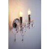 Reality lights LÜSTER wall light transparent, clear, 2-light sources