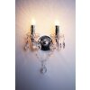 Reality lights LÜSTER wall light transparent, clear, 2-light sources