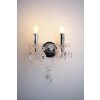 Reality lights LÜSTER wall light transparent, clear, 2-light sources