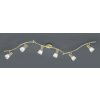 Trio LEVISTO ceiling spotlight LED brass, 6-light sources