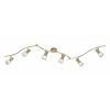 Trio LEVISTO ceiling spotlight LED brass, 6-light sources
