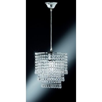 Reality Orient pendant light chrome, 1-light source