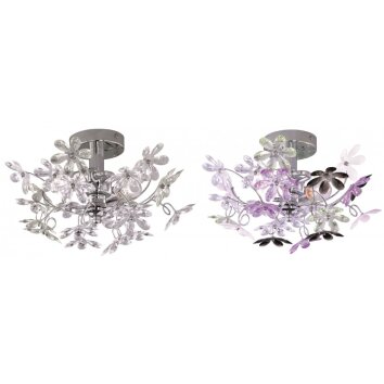 Reality lights FLOWER wall light chrome, 2-light sources