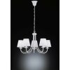Trio lights Cortez chandelier white, 5-light sources