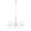 Trio lights Cortez chandelier white, 5-light sources