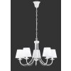 Trio lights Cortez chandelier white, 5-light sources