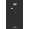 Trio lights Quebec ground light, floor lamp LED matt nickel, 1-light source