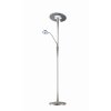 Trio lights Quebec ground light, floor lamp LED matt nickel, 1-light source