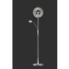 Trio lights Quebec ground light, floor lamp LED matt nickel, 1-light source