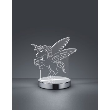 Reality lights Karo table lamp LED chrome, 1-light source