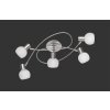 Reality Antibes Ceiling Light matt nickel, 5-light sources