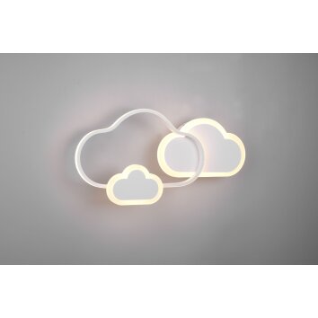 Reality CLOUDY Ceiling Light LED white, 1-light source, Remote control, Colour changer