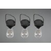 Reality CAMPUS solar light LED black, 3-light sources