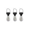 Reality CAMPUS solar light LED black, 3-light sources