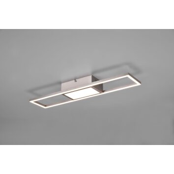 Reality Rigido Ceiling Light LED matt nickel, 1-light source, Remote control