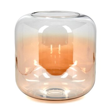 Lamp shade made of glass  Lauden replacement glass, spare part 25 cm Amber, clear