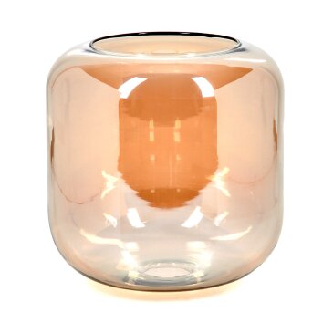 Glass lampshade  Lauden replacement glass, spare part 20 cm Amber