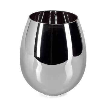 Glass lampshade  Vevino replacement glass, spare part chrome, Smoke-coloured