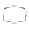 Cavaca spare part, Lampshade Ecru