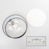 Foggia ceiling light matt nickel, 3-light sources