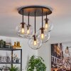 Gastor ceiling light, globe light 45 cm clear, 5-light sources