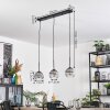 Koyoto hanging light, globe light, pendant light clear, Smoke-coloured, 3-light sources