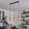 Koyoto hanging light, globe light, pendant light Amber, 3-light sources
