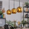 Ripoll hanging light, globe light, pendant light gold, 3-light sources