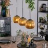 Ripoll hanging light, globe light, pendant light gold, 3-light sources