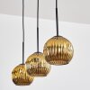 Ripoll hanging light, globe light, pendant light gold, 3-light sources