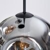 Koyoto hanging light, globe light, pendant light, Cluster pendant lamp Amber, clear, Smoke-coloured, 3-light sources