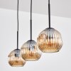 Ripoll hanging light, globe light, pendant light Amber, 3-light sources