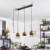 Koyoto hanging light, globe light, pendant light gold, 3-light sources